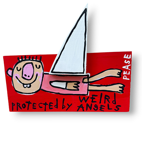 Ken Pease 11.5 x 9.5 Protected by Weird Angels WP6195